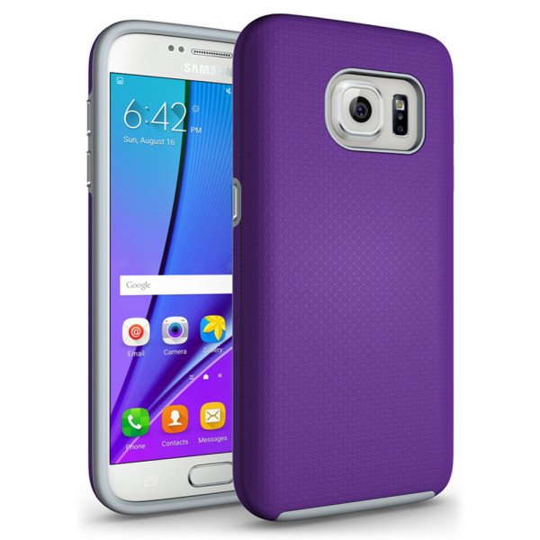 Wholesale Samsung Galaxy S7 Rugged Hybrid Armor Case (Purple)